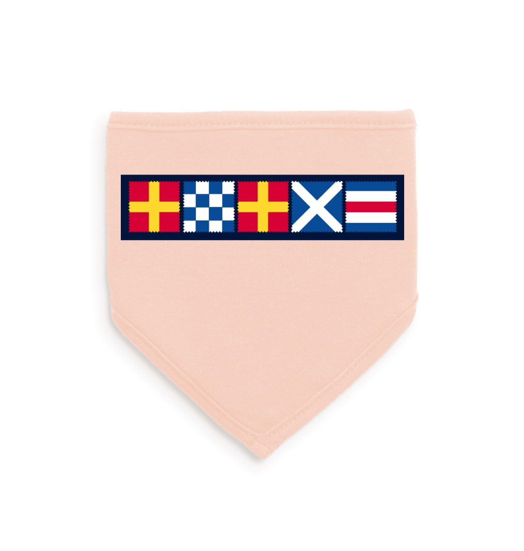 White/Powder Pink Bib