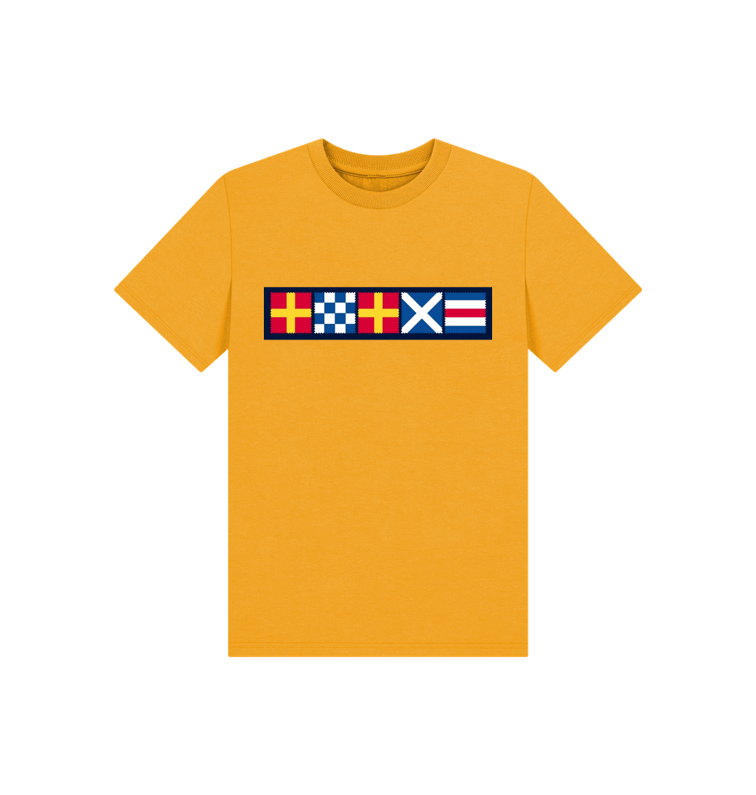 Mustard Printed Kids T-Shirt