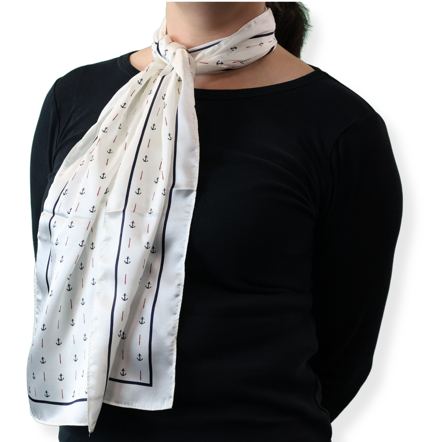 White Silk scarves