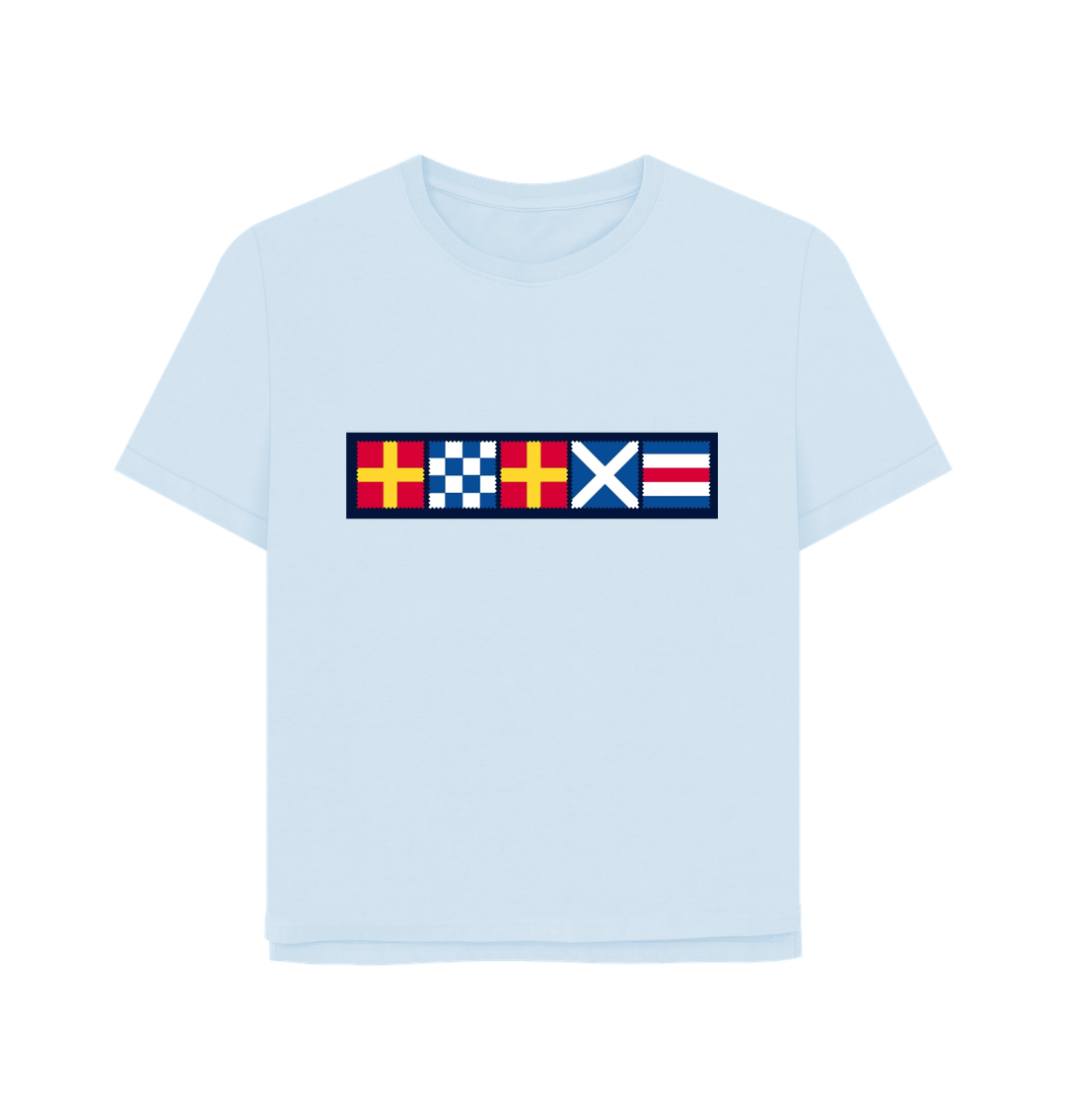 Sky Blue Printed T-shirt